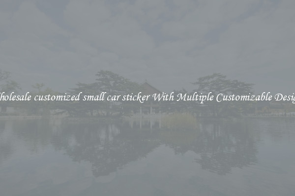 Wholesale customized small car sticker With Multiple Customizable Designs