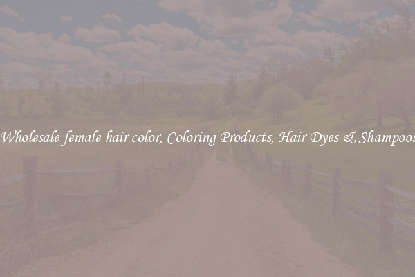 Wholesale female hair color, Coloring Products, Hair Dyes & Shampoos