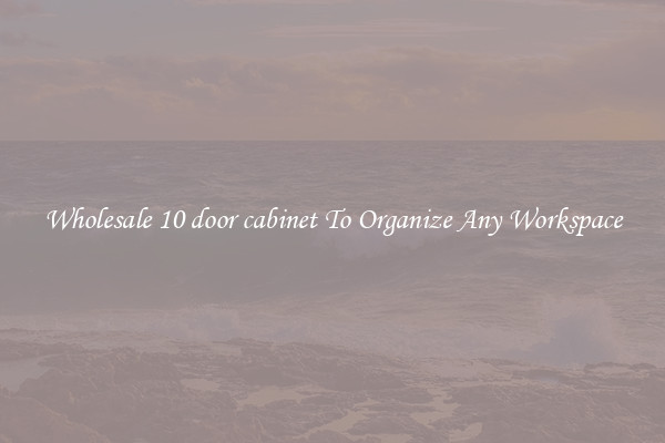Wholesale 10 door cabinet To Organize Any Workspace