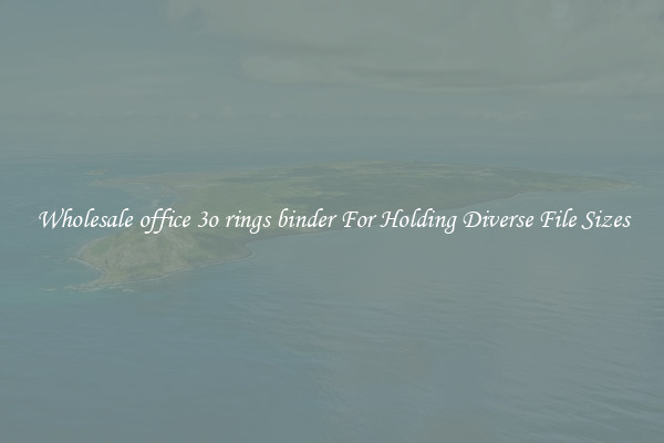 Wholesale office 3o rings binder For Holding Diverse File Sizes
