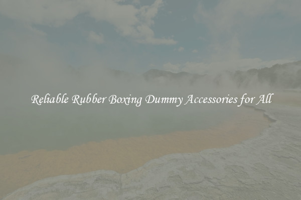 Reliable Rubber Boxing Dummy Accessories for All