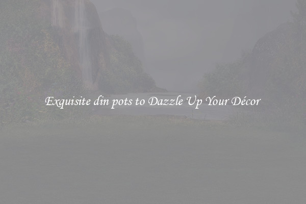 Exquisite din pots to Dazzle Up Your Décor 